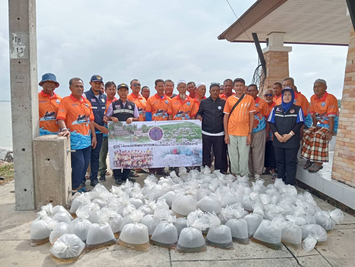 กิจกรรมปล่อยพันธุ์ปูทะเล จำนวน 80,000 ตัว  บริเวณอ่าวปัตตานี ต.บานา อ.เมือง จ.ปัตตานี