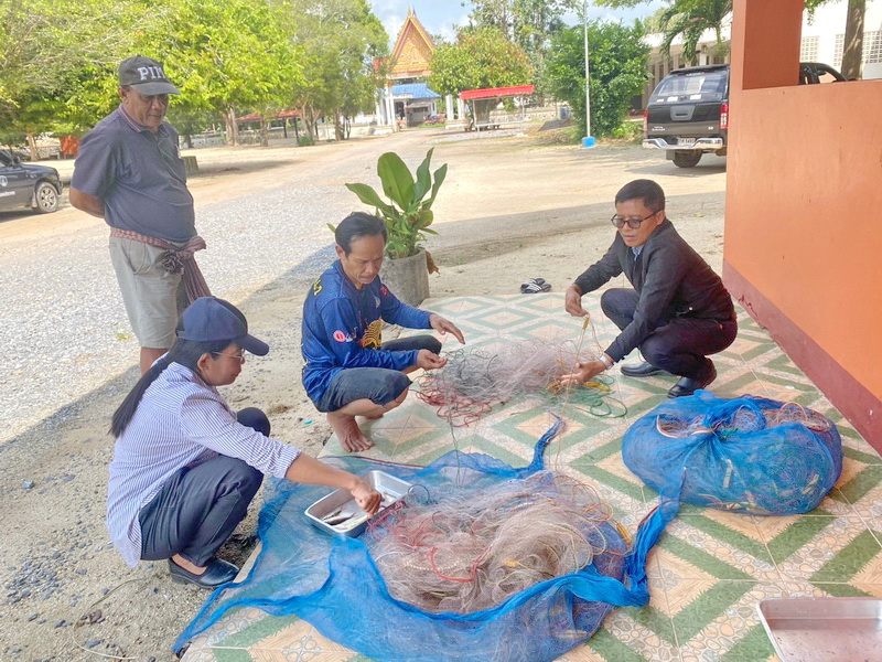 ดำเนินการประเมินสถานภาพทรัพยากรสัตว์น้ำในทะเลพระ อ.เขาชัยสน จ.พัทลุง