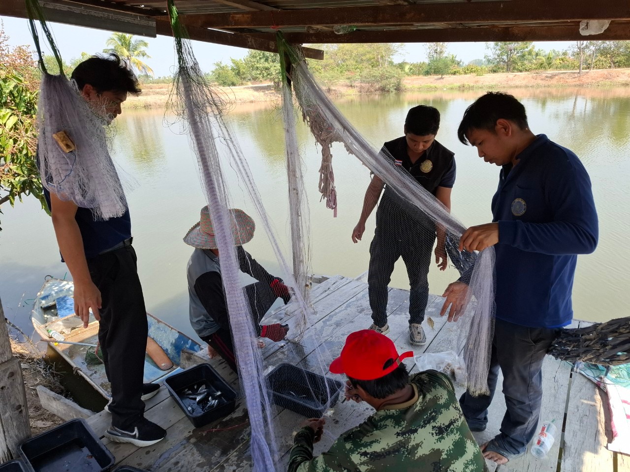 ลงพื้นที่ทำการประเมินปริมาณสัตว์น้ำต่อหน่วยการลงแรงประมง (CPUE) ก่อนปล่อยพันธุ์สัตว์น้ำ ณ บึงห้วยคล้า ในโครงการบริหารจัดการทรัพยากรประมง กิจกรรมบริหารจัดการทรัพยากรประมงน้ำจืด 2568..คลิก