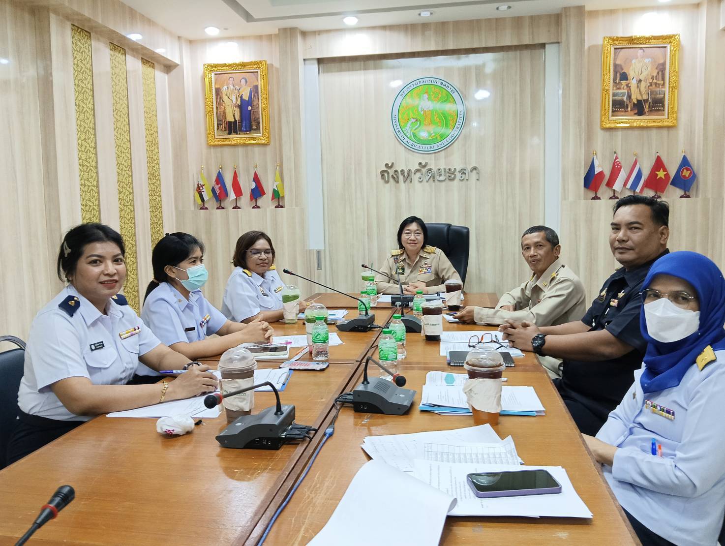 ภาพกิจกรรมเข้าร่วมประชุมคณะกรรมการขับเคลื่อนนโยบายของกรมประมง จังหวัดยะลา (FC)..คลิก