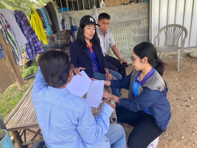 ร่วมตรวจสอบและติดตามฟาร์มโครงการเสริมสภาพคล่องเกษตรกรผู้เลี้ยงกุ้งทะเล