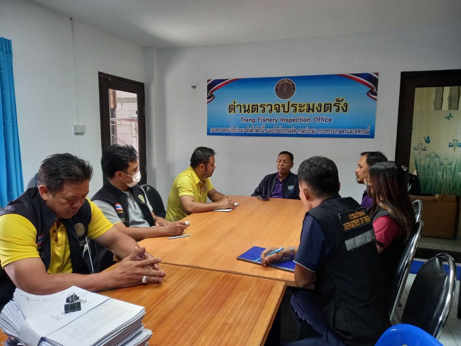 #ผู้อำนวยการศูนย์ฯเขต9ตรวจเยี่ยมติดตามการปฏิบัติงานให้กำลังใจแก่เจ้าหน้าที่ด่านตรวจประมงตรัง