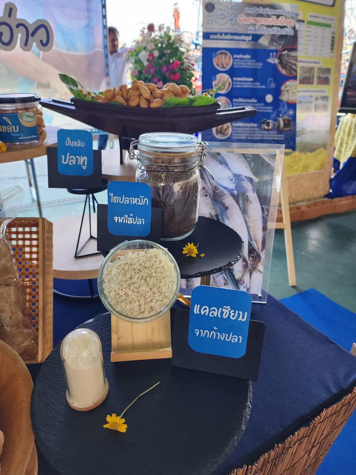 นิทรรศการ แปรรูปเพิ่มมูลค่า ต่อยอด Zero waste สู่ประมงยั่งยืน“ จับปลาได้ จัดการดี มีกินตลอดปิดอ่าว” ณ บริเวณท่าเทียบเรือประมงชุมพร จ.ชุมพร