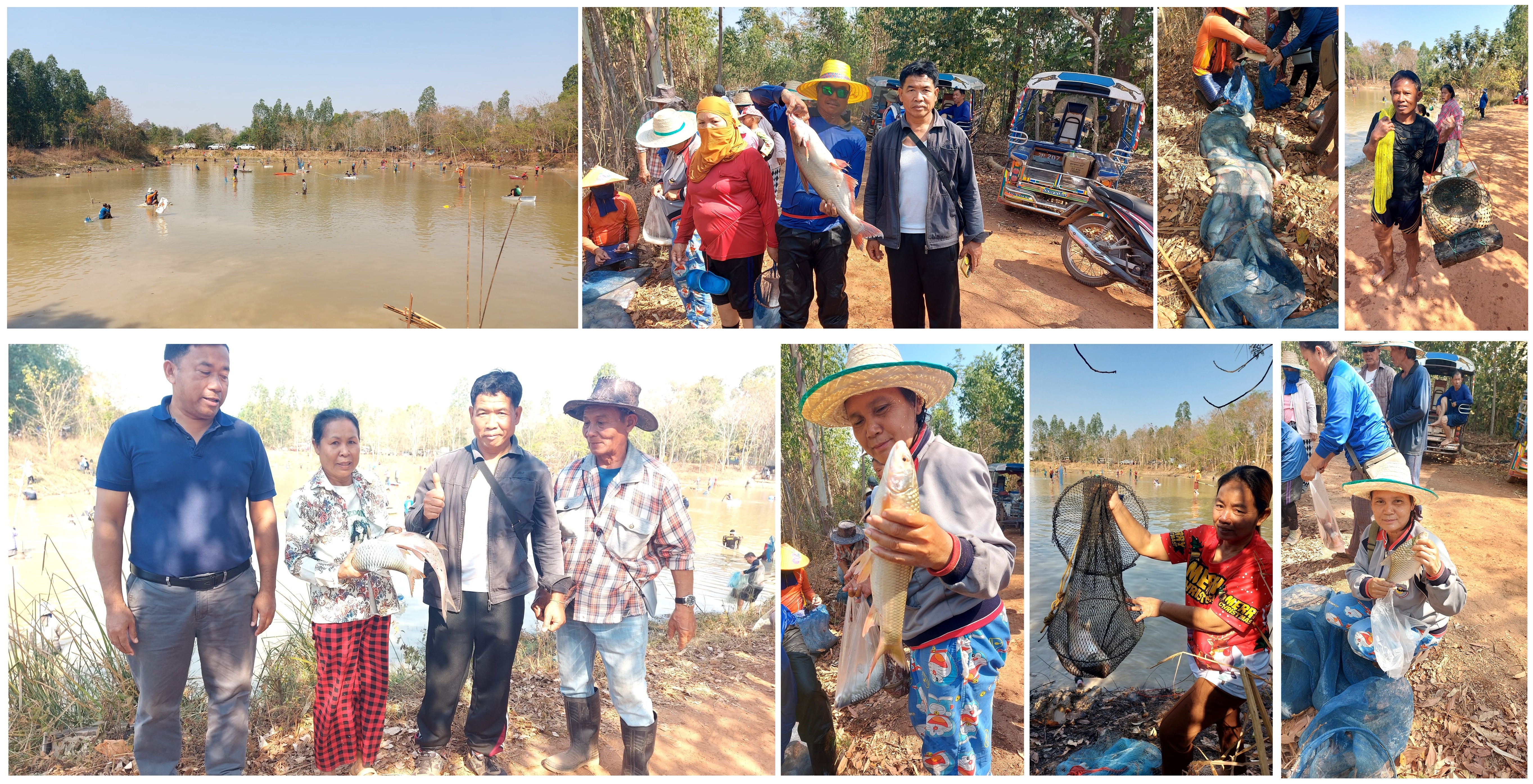 หนองชลประทาน หมู่ที่ 3 ตำบลนาบัว อำเภอเพ็ญ จังหวัดอุดรธานี เปิดการจับสัตว์น้ำโดยการขายบัตร..คลิก