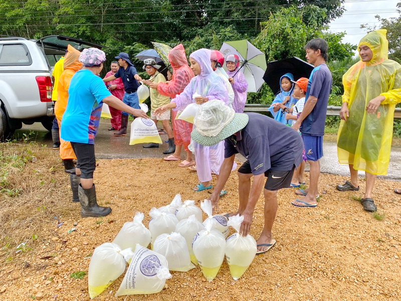 ร่วมปล่อยพันธุ์กุ้งก้ามกราม ลงสู่คลองแม่ตลิ่ง อ.เขาชัยสน จ.พัทลุง