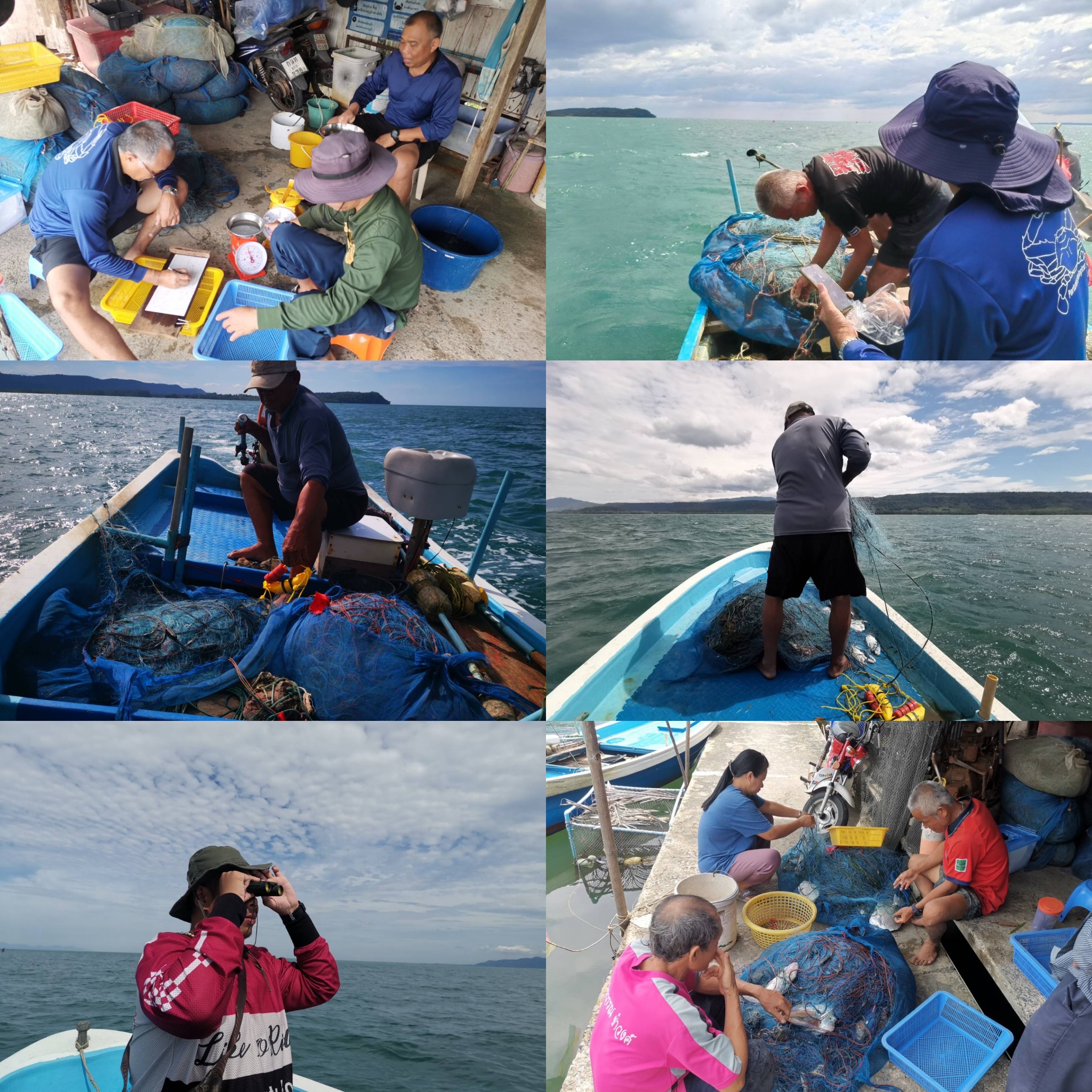 วันที่ 25 กุมภาพันธ์ 2568 กรมประมง โดยกองวิจัยและพัฒนาประมงทะเล มอบกลุ่มวิจัยและพัฒนาเทคโนโลยีประมง โดยนายพงศกร ฉันทพานิช นักวิชาการประมงปฏิบัติการ พร้อมด้วยเจ้าหน้าที่ ร่วมกับศูนย์วิจัยและพัฒนาประมงทะเลระยอง ศูนย์วิจัยทรัพยากรทางทะเลและชายฝั่งอ่าวไทยฝั่งตะวันออก และชาวประมงอวนจมปู ทำการศึกษาทดลองโครงการประยุกต์ใช้เทคโนโลยีเพื่อการปรับเปลี่ยนเครื่องมือประมงและวิธีการทำการประมงเพื่อป้องกันการติดโดยบังเอิญของสัตว์ทะเลเลี้ยงลูกด้วยนม โดยการทดลองติดตั้งอุปกรณ์ 