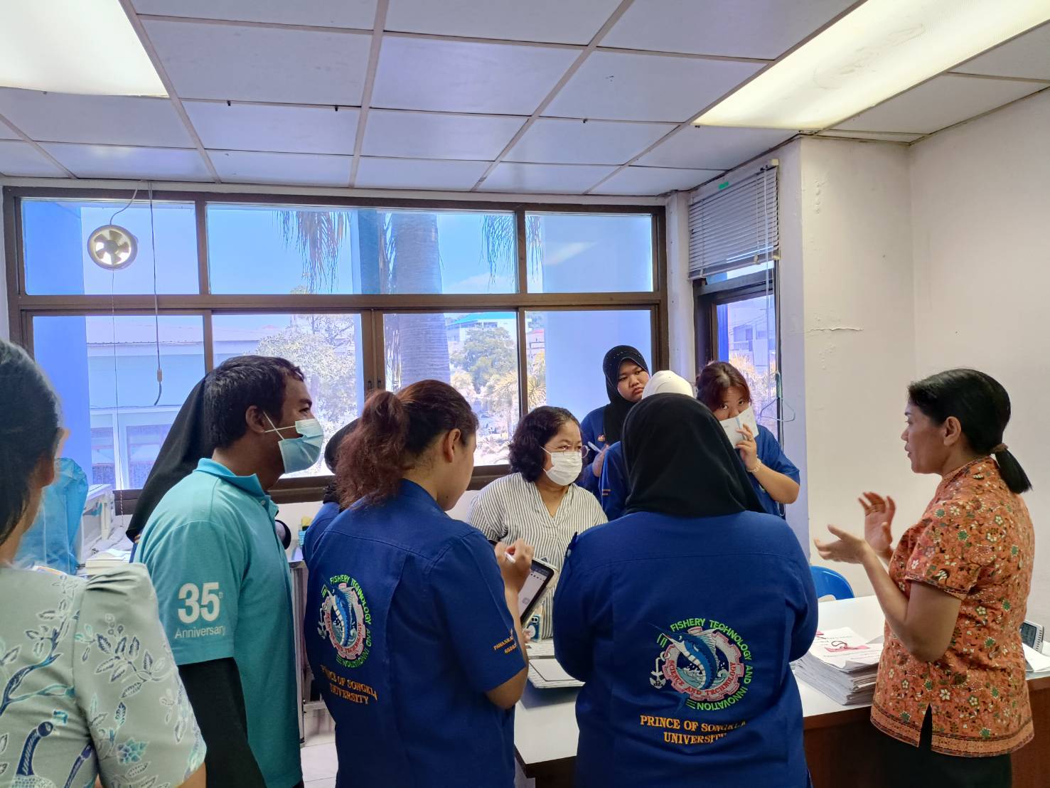 ต้อนรับคณะนักศึกษาหลักสูตรวิทยาศาสตร์บัณฑิต สาขาวิชาเทคโนโลยีและนวัตกรรมประมง