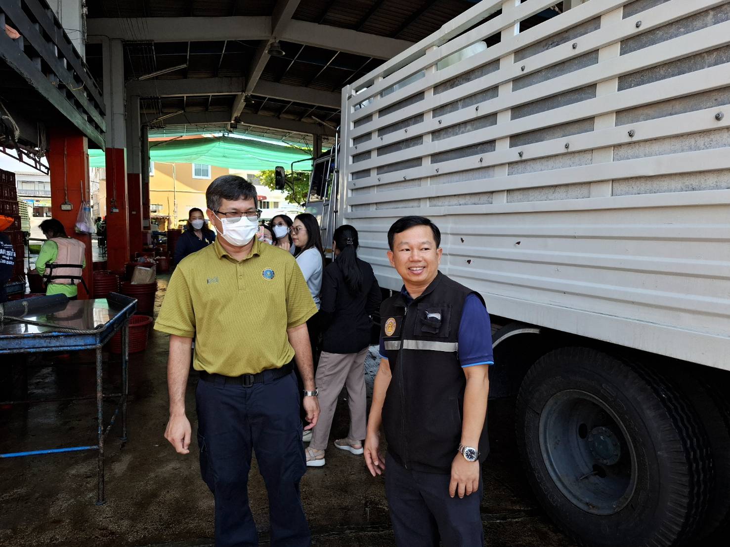 เจ้าหน้าที่กองตรวจสอบเรือประมง สินค้าสัตว์น้ำ และปัจจัยการผลิต เยี่ยมชมโรงงานปลาป่น และเยี่ยมชมการปฏิบัติงานของด่านฯ ในพื้นที่จังหวัดระยองและจังหวัดตราด 
