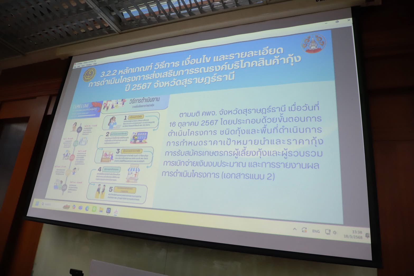 ประชุมแก้ไขปัญหาเกษตรกร จังหวัดสุราษฎร์ธานี ครั้งที่ 2/2568