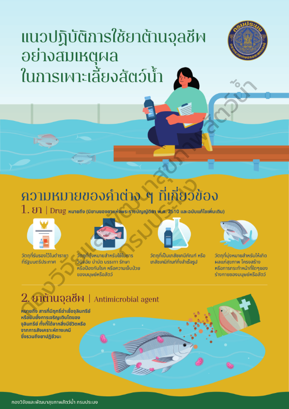 ประชาสัมพันธ์ ยาและสารเคมีที่ใช้ในการเพาะเลี้ยงสัตว์น้ำ