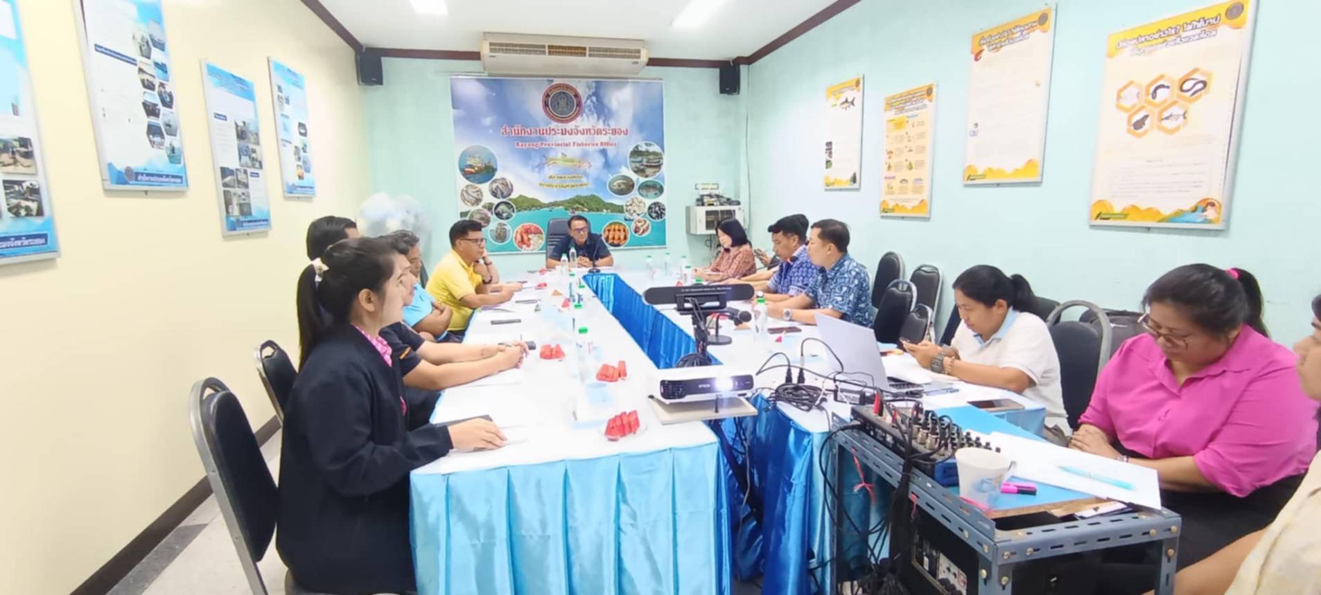 ร่วมประชุมคณะกรรมการขับเคลื่อนนโยบายของกรมประมง (Fisheries Co-ordinator:FC) จังหวัดระยอง