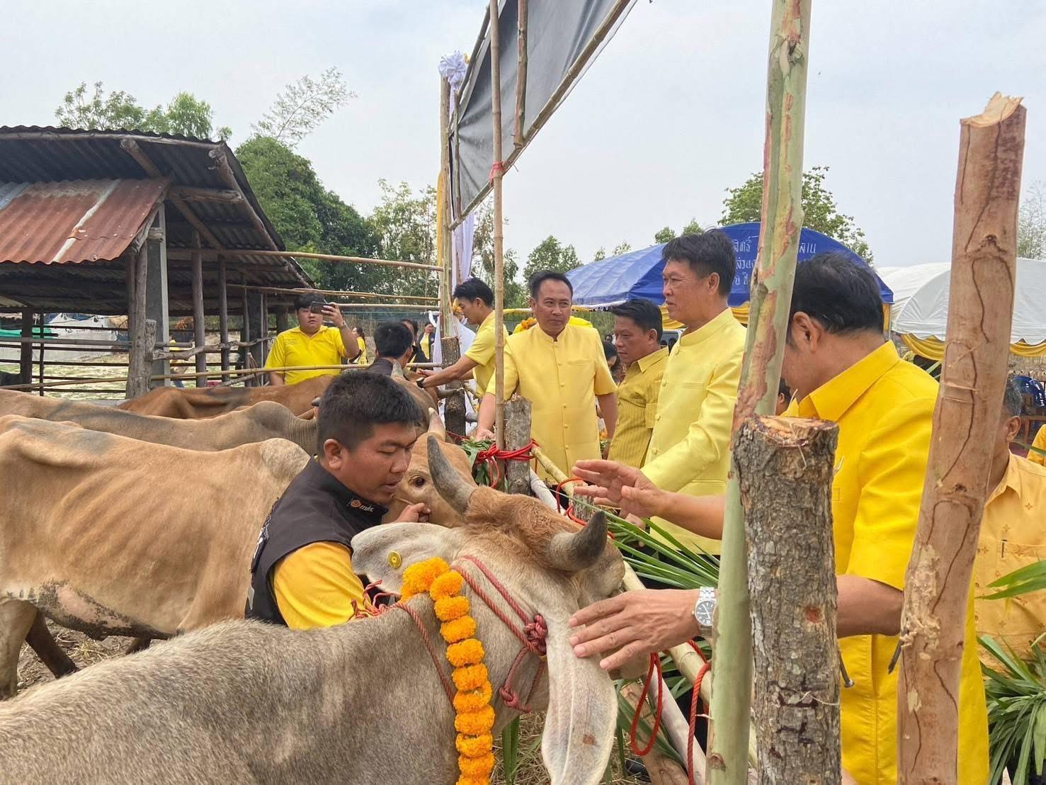 ร่วมจัดพิธีมอบโค โครงการธนาคารโค-กระบือเพื่อเกษตรกร ตามพระราชดำริ เป็นโค จำนวน 50 ตัว และมอบเวชภัณฑ์ จำนวน 50 ชุด ให้กับเกษตรกรอำเภอหนองพอก และเกษตรกรอำเภอเมยวดี