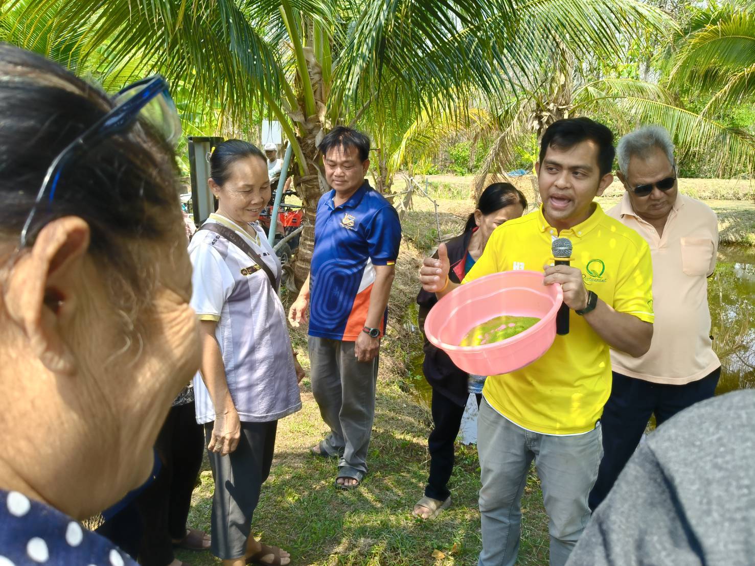 อบรม โครงการยกระดับสินค้าเกษตรปลอดภัย กิจกรรมการพัฒนาศักยภาพการผลิตสินค้าประมง อ.แก้งคร้อ