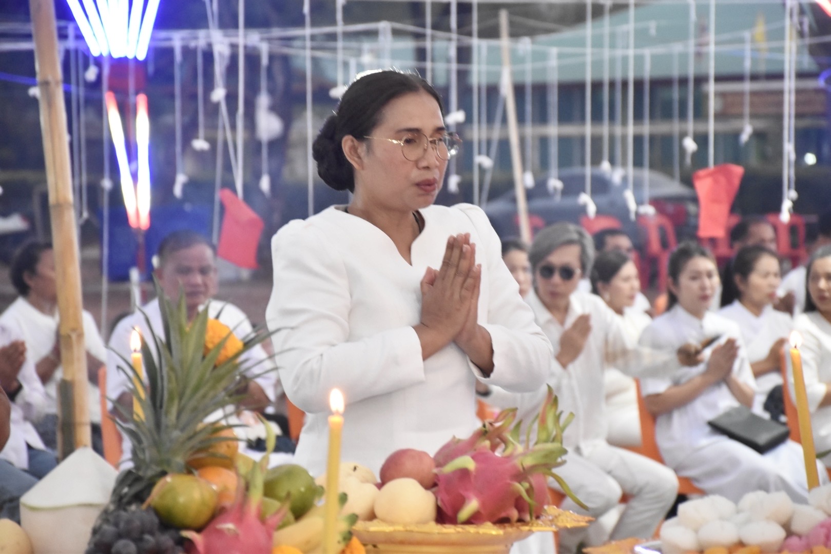 ประมงอำเภอศรีบุญเรือง ร่วมพิธีพุทธาภิเษกพระพุทธศรีบุญเรืองและพิธีเปิดพระบรมราชานุสาวรีย์พระบาทสมเด็จพระจุลจอมเกล้าเจ้าอยู่หัว รัชกาล 5   วันที่ 23 -24 มีนาคม 2568      นางสาวมลฤดี ลิ้มสุวรรณ ประมงอำเภอศรีบุญเรือง ร่วมในพิธีพุทธาภิเษกพระพุทธศรีบุญเรืองและพิธีเปิดพระบรมราชานุสาวรีย์พระบาทสมเด็จพระจุลจอมเกล้าเจ้าอยู่หัว รัชกาลที่ 5 โดยมีกิจกรรมดังนี้    วันที่ 23 มีนาคม 2568       1. พิธีเจริญพระพุทธมนต์  พิธีบวชชีพราหมณ์ถวายเป็นพระราชกุศลพระบาทสมเด็จพระจุลจอมเกล้าเจ้าอยู่หัว รัชกาลที่ 5  พิธีบวงสรวง    พิธีเจริญพระพุทธมนต์      2. พิธีพุทธาภิเษกพระพุทธศรีบุญเรือง (เนื่องในโอกาสสถาปนาอำเภอศรีบุญเรือง ครบ 60 ปี และเหรียญที่ระลึกเนื่องในโอกาสเปิดพระบรมราชานุสาวรีย์พระบาทสมเด็จพระจุลจอมเกล้าเจ้าอยู่หัว รัชกาลที่ 5    วันที่ 24 มีนาคม 2568      พิธีทำบุญตักบาตร พิธีบวงสรวง พิธีรำบวงสรวง และพิธีเปิดพระบรมราชานุสาวรีย์ พระบาทสมเด็จพระจุลจอมเกล้าเจ้าอยู่หัว รัชกาลที่ 5  ณ สนามหน้าที่ว่าการอำเภอศรีบุญเรือง จังหวัดหนองบัวลำภู