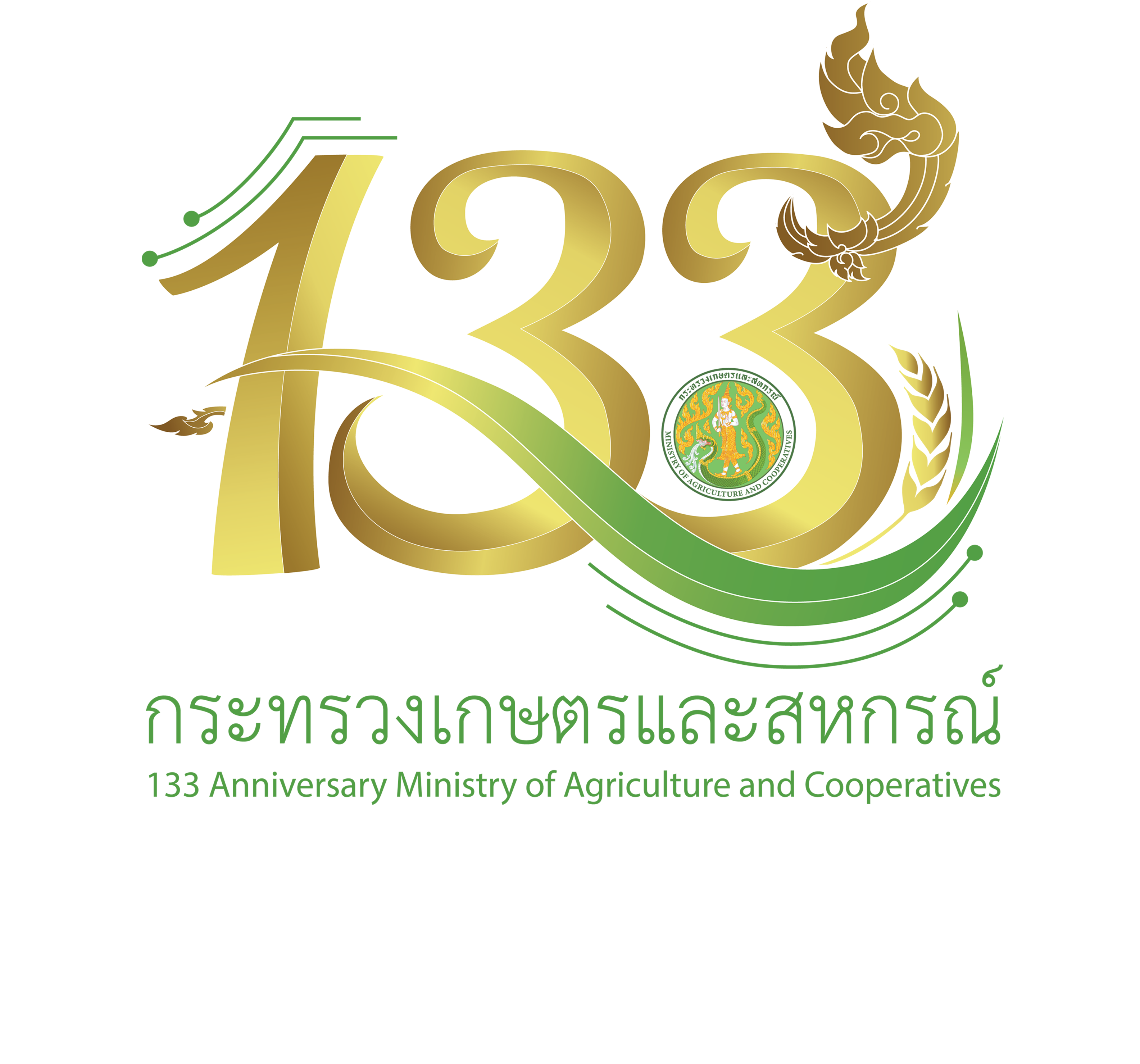 1 เมษายน 2568 วันคล้ายวันสถาปนากระทรวงเกษตรและสหกรณ์ ครบรอบ 133 ปี