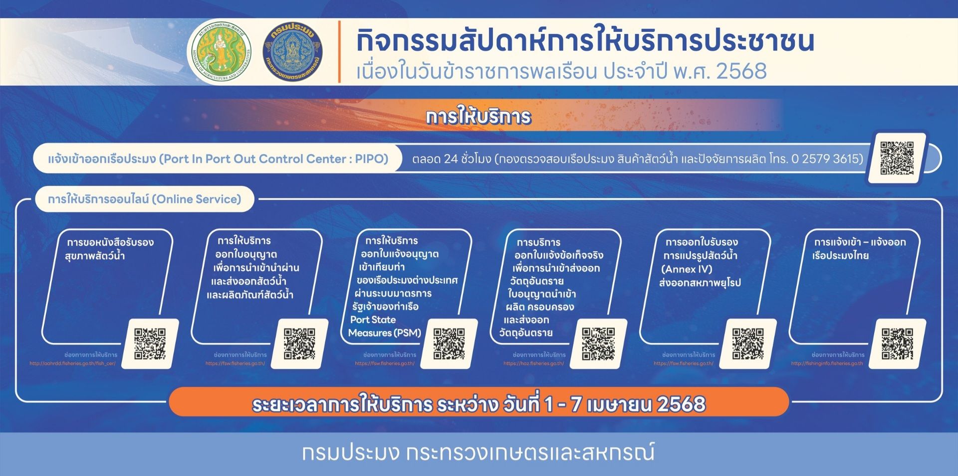 ประชาสัมพันธ์สัปดาห์การให้บริการประชาชน 