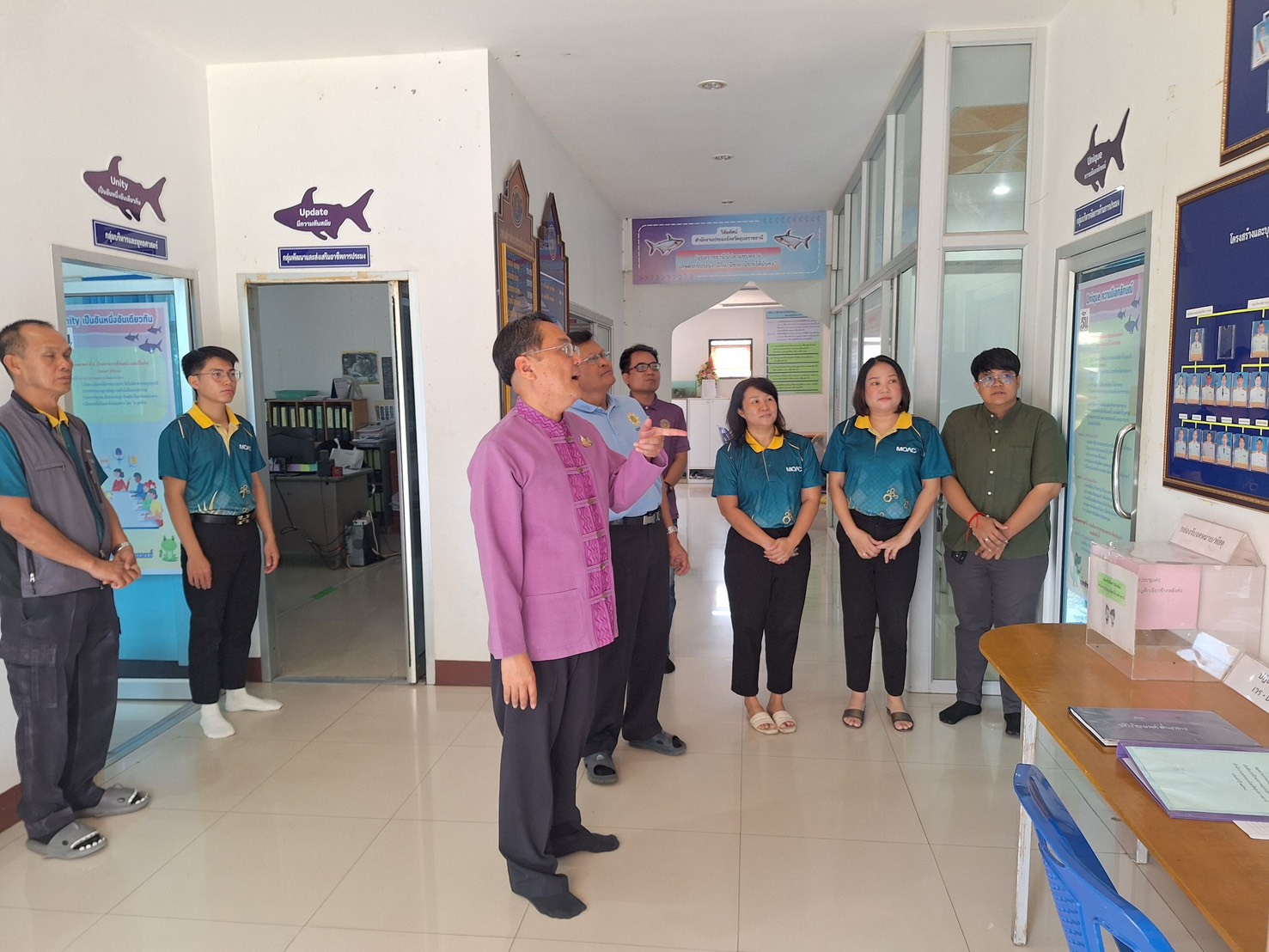 รองผู้ว่าราชการจังหวัดอุบลราชธานี ตรวจเยี่ยมและให้กำลังใจการปฎิบัติงานเจ้าหน้าที่สำนักงานประมงจังหวัดอุบลราชธานี