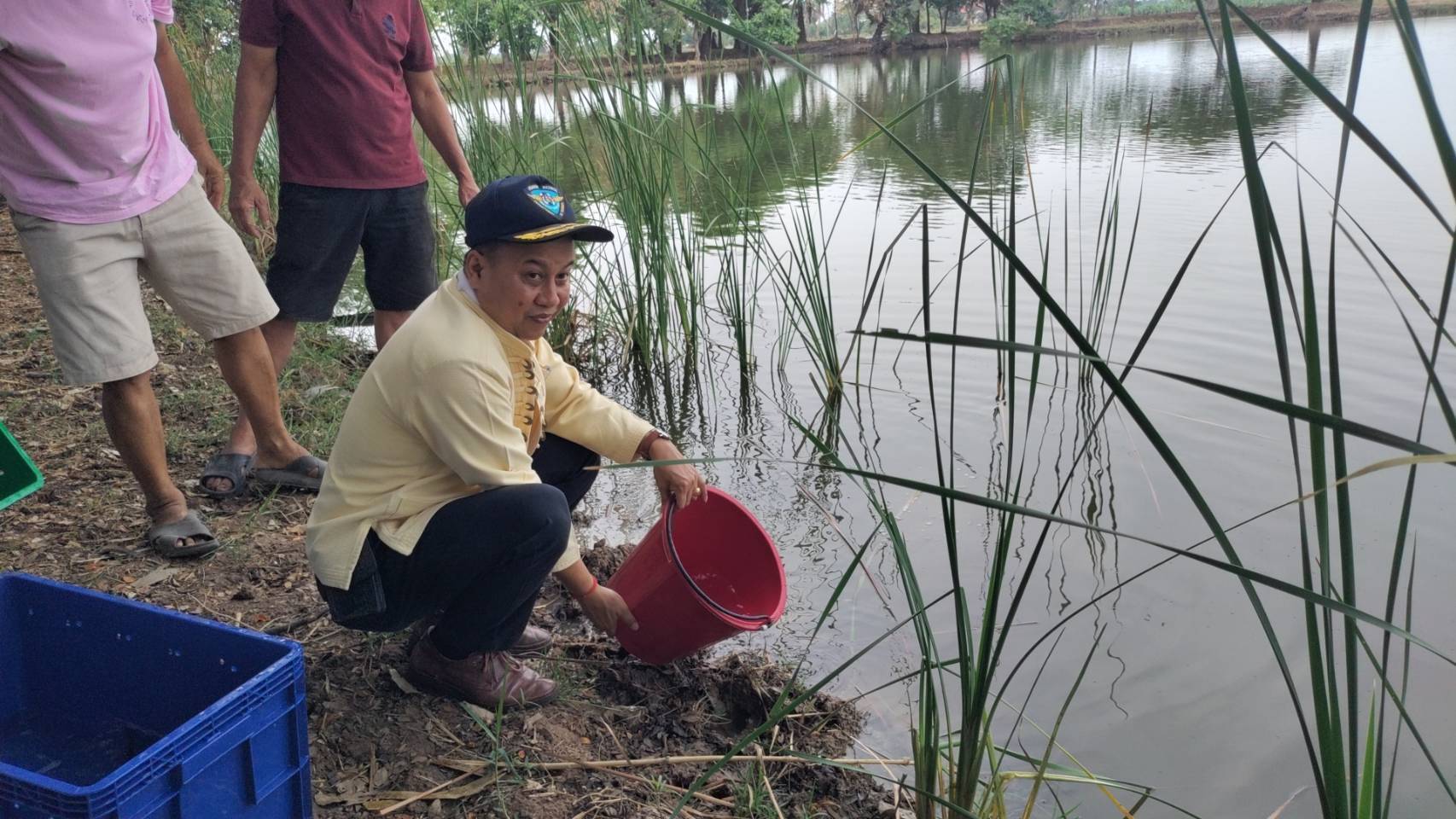  ร่วมกิจกรรมการเพิ่มผลผลิตสัตว์น้ำ โครงการบริหารจัดการทรัพยากรประมง กิจกรรมบริหารจัดการทรัพยากรประมงน้ำจืด การเพิ่มผลผลิตสัตว์น้ำในแหล่งน้ำชุมชนเพื่อเพิ่มรายได้และลดค่าครองชีพของประชาชน ประจำปีงบประมาณ 2568 