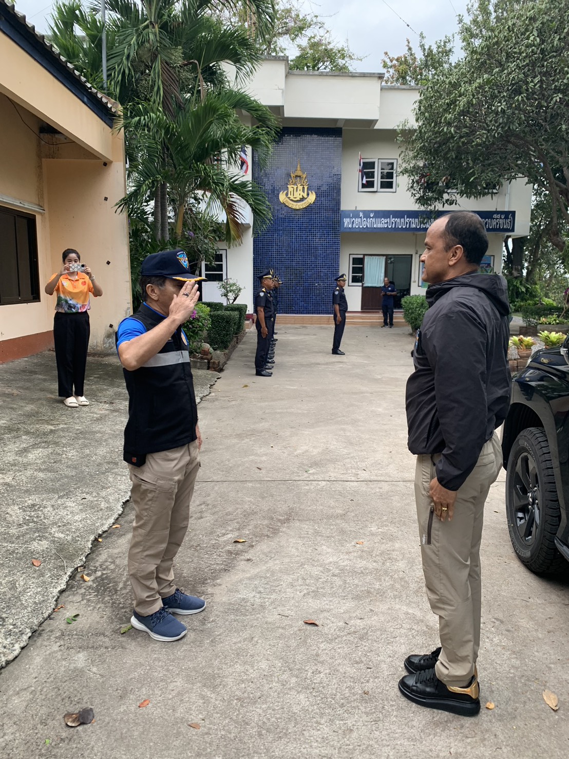 ผู้อำนวยการกองตรวจการประมง ตรวจเยี่ยม หน่วยป้องกันและปราบปรามประมงทะเลอ่าวน้อย (ประจวบคีรีขันธ์)