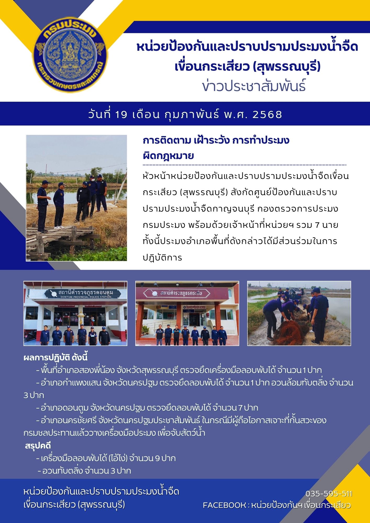 ติดตามเฝ้าระวังการทำการประมงผิดกฎหมาย