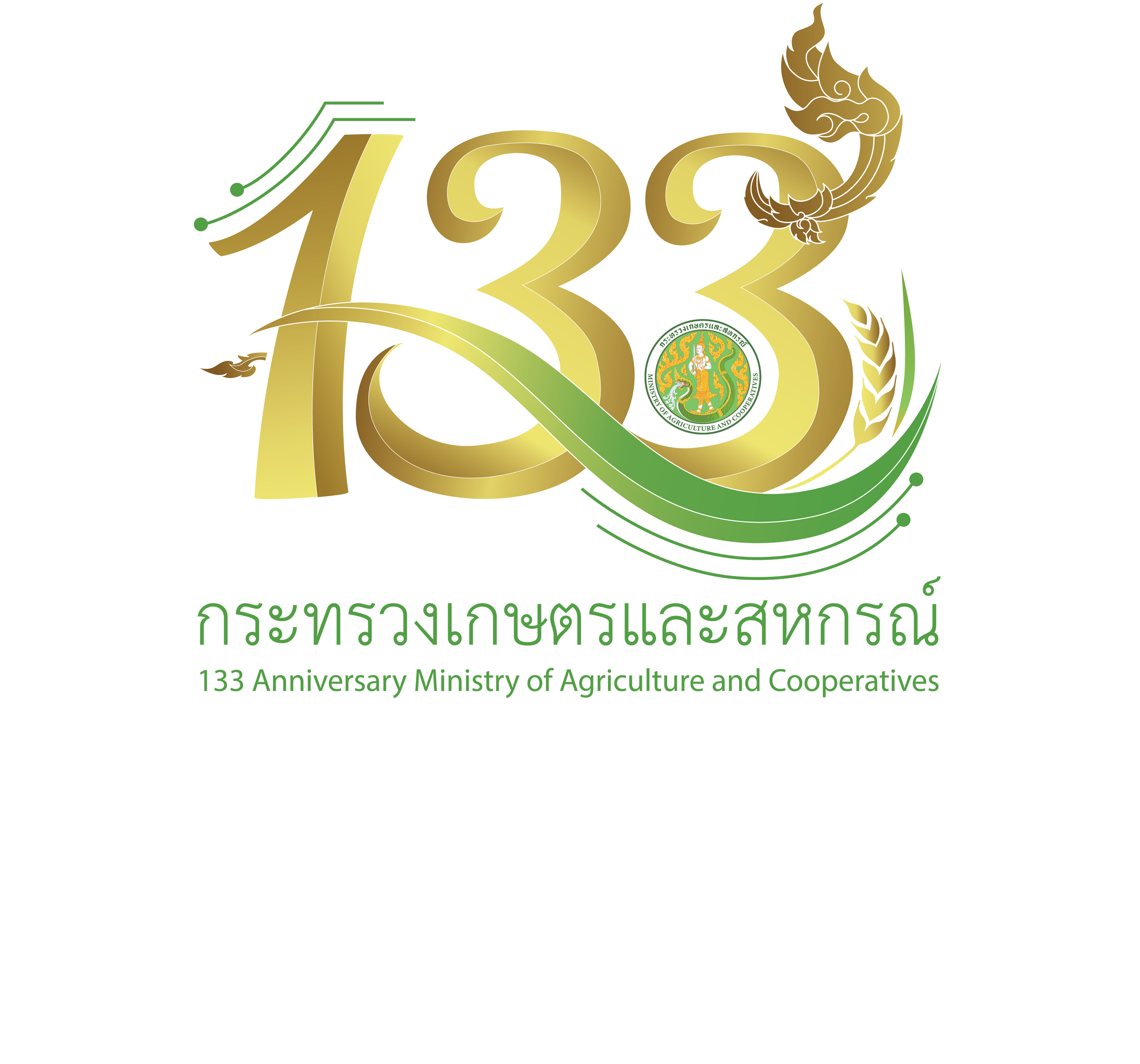 1 เมษายน 2568 วันคล้ายวันสถาปนากระทรวงเกษตรและสหกรณ์ ครบรอบ 133 ปี