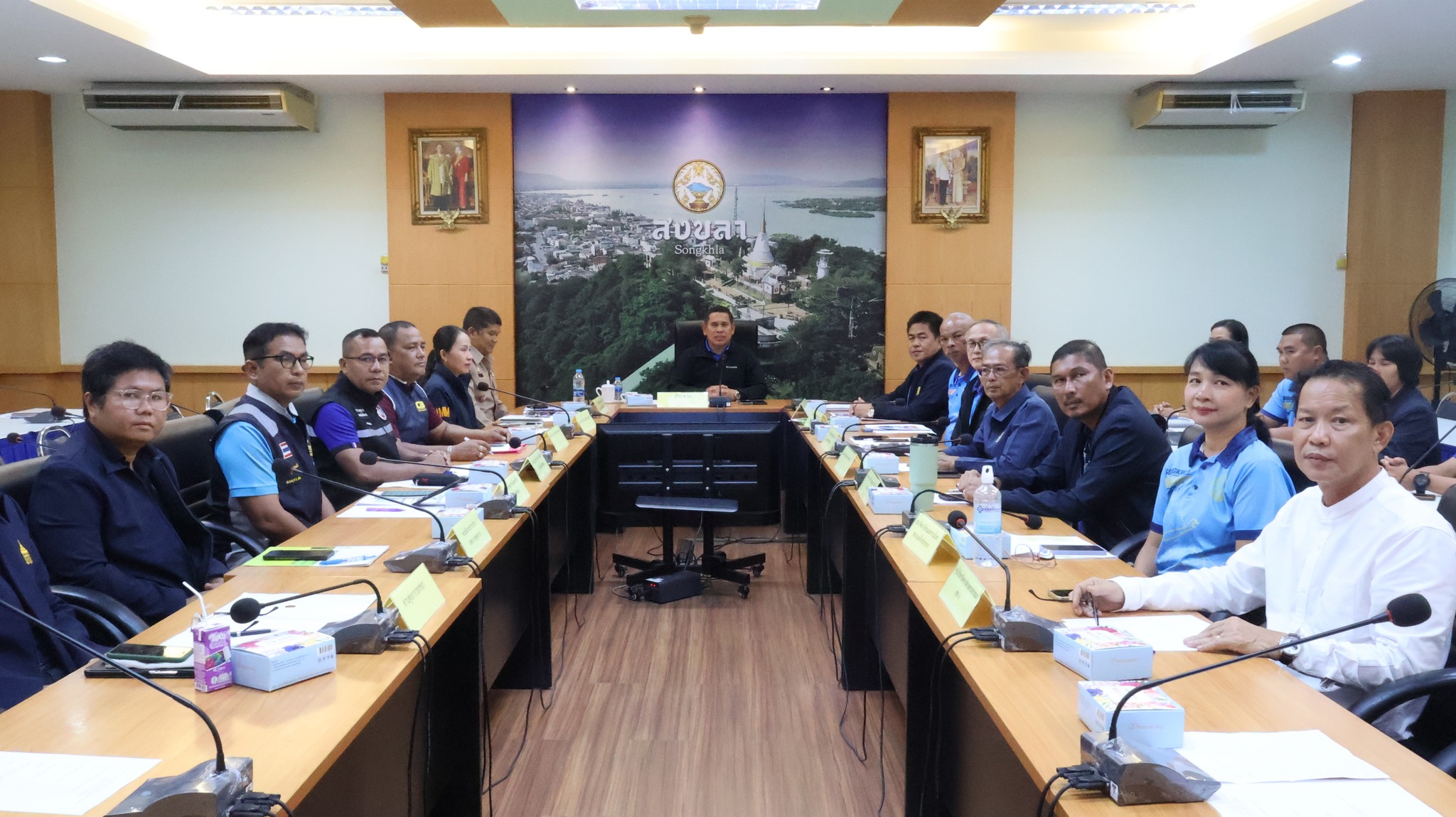 ประชุมหน่วยงานความมั่นคงในการรักษาผลประโยชน์ของชาติทางทะเลจังหวัดสงขลา