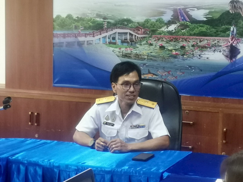 ร่วมต้อนรับนายณัฐชพงศ์  เพชรฤทธิ์ ผู้อำนวยการศูนย์วิจัยและพัฒนาประมงน้ำจืดพัทลุง