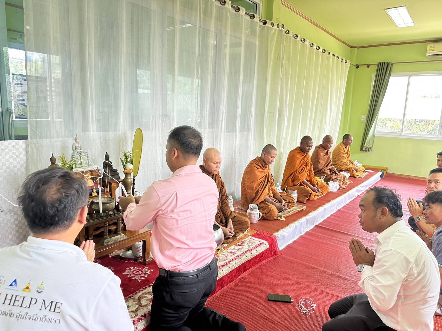งานทำบุญขึ้นบ้านใหม่ และทำบุญสำนักงานด่านตรวจพืชช่องสะงำ 