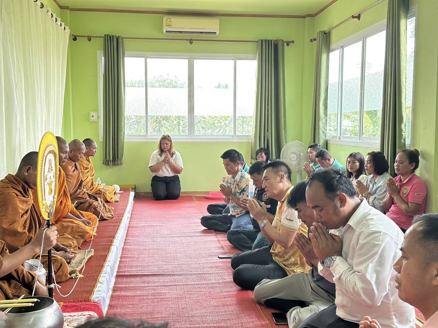 งานทำบุญขึ้นบ้านใหม่ และทำบุญสำนักงานด่านตรวจพืชช่องสะงำ 