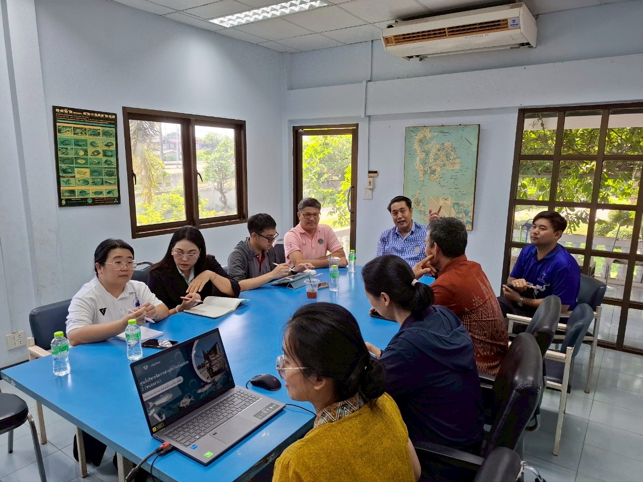 เยี่ยมชมการทำงานของศูนย์บริหารจัดการด่านตรวจประมงเขต 2 หนองคาย จังหวัดบึงกาฬ ด่านตรวจประมงนครพนมและด่านตรวจประมงมุกดาหาร
