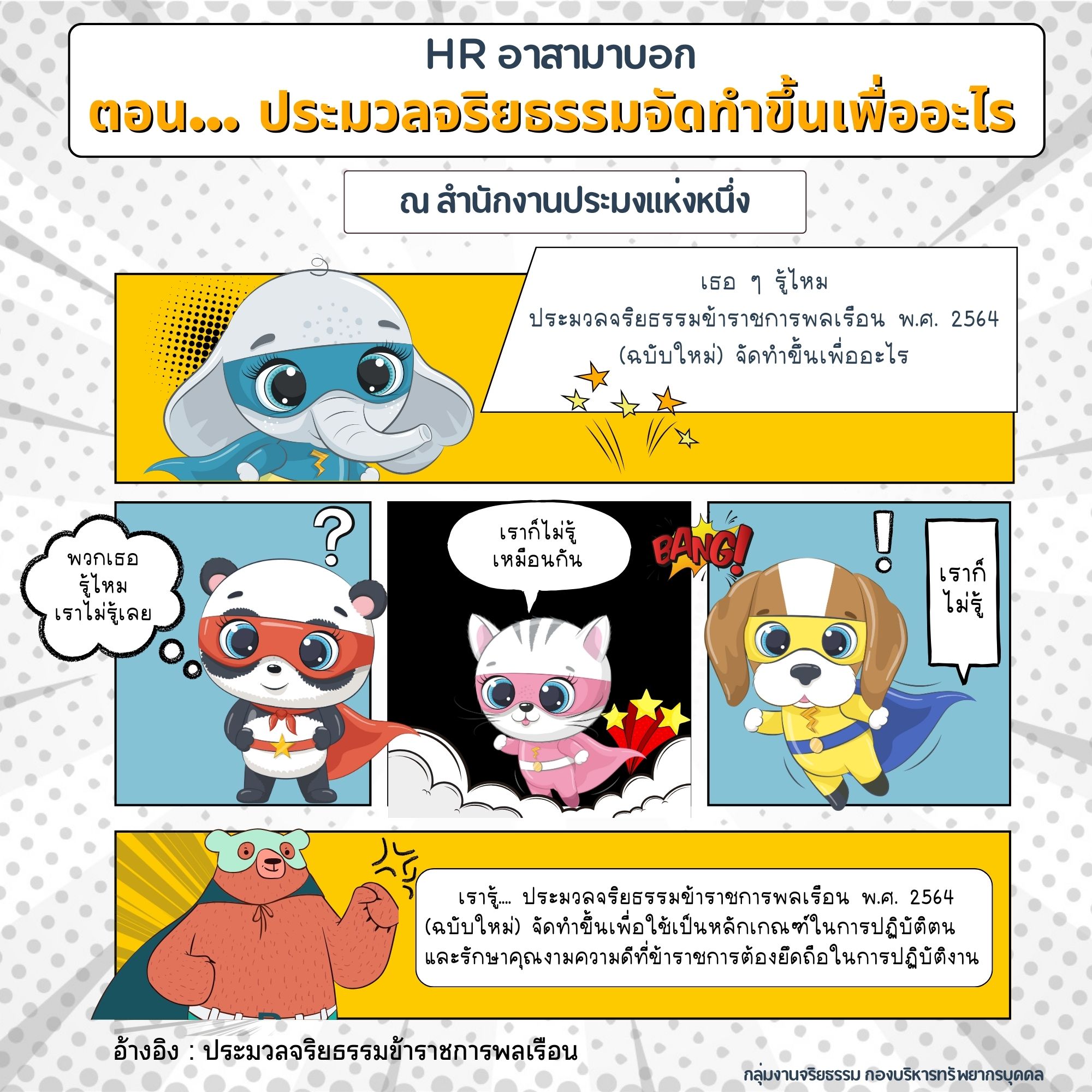 HR อาสามาบอก : ตอน ประมวลจริยธรรมจัดทำขึ้นเพื่ออะไร