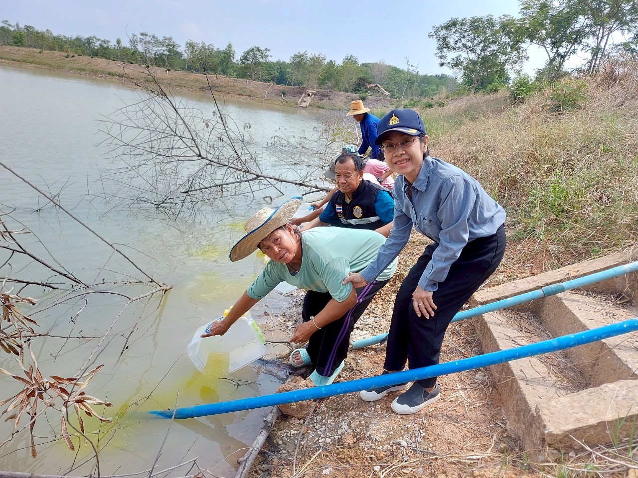 ประมงจังหวัดอำนาจเจริญ  ร่วมประเมินผลการปล่อยพันธุ์สัตว์น้ำด้วยวิธี (Catch Per Unit of Effort ; CPUE) และปล่อยพันธุ์ปลาบึก โครงการบริหารจัดการทรัพยากรประมง กิจกรรมบริหารจัดการทรัพยากรประมงน้ำจืด การเพิ่มผลผลิตสัตว์น้ำในแหล่งน้ำชุมชนเพื่อเพิ่มรายได้และลดค่าครองชีพ ของประชาชน ประจำปีงบประมาณ พ.ศ.2568