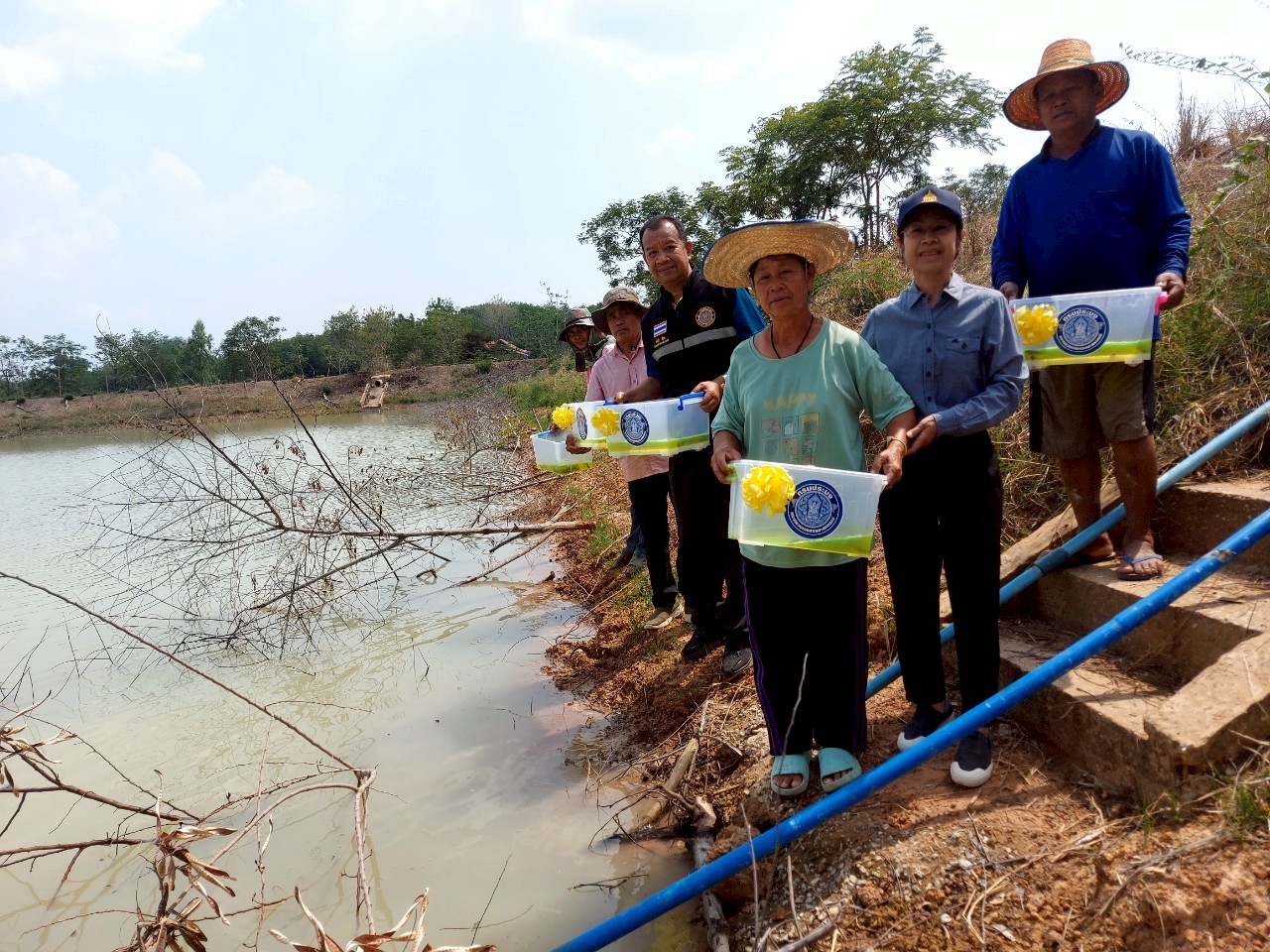 ประมงจังหวัดอำนาจเจริญ  ร่วมประเมินผลการปล่อยพันธุ์สัตว์น้ำด้วยวิธี (Catch Per Unit of Effort ; CPUE) และปล่อยพันธุ์ปลาบึก โครงการบริหารจัดการทรัพยากรประมง กิจกรรมบริหารจัดการทรัพยากรประมงน้ำจืด การเพิ่มผลผลิตสัตว์น้ำในแหล่งน้ำชุมชนเพื่อเพิ่มรายได้และลดค่าครองชีพ ของประชาชน ประจำปีงบประมาณ พ.ศ.2568