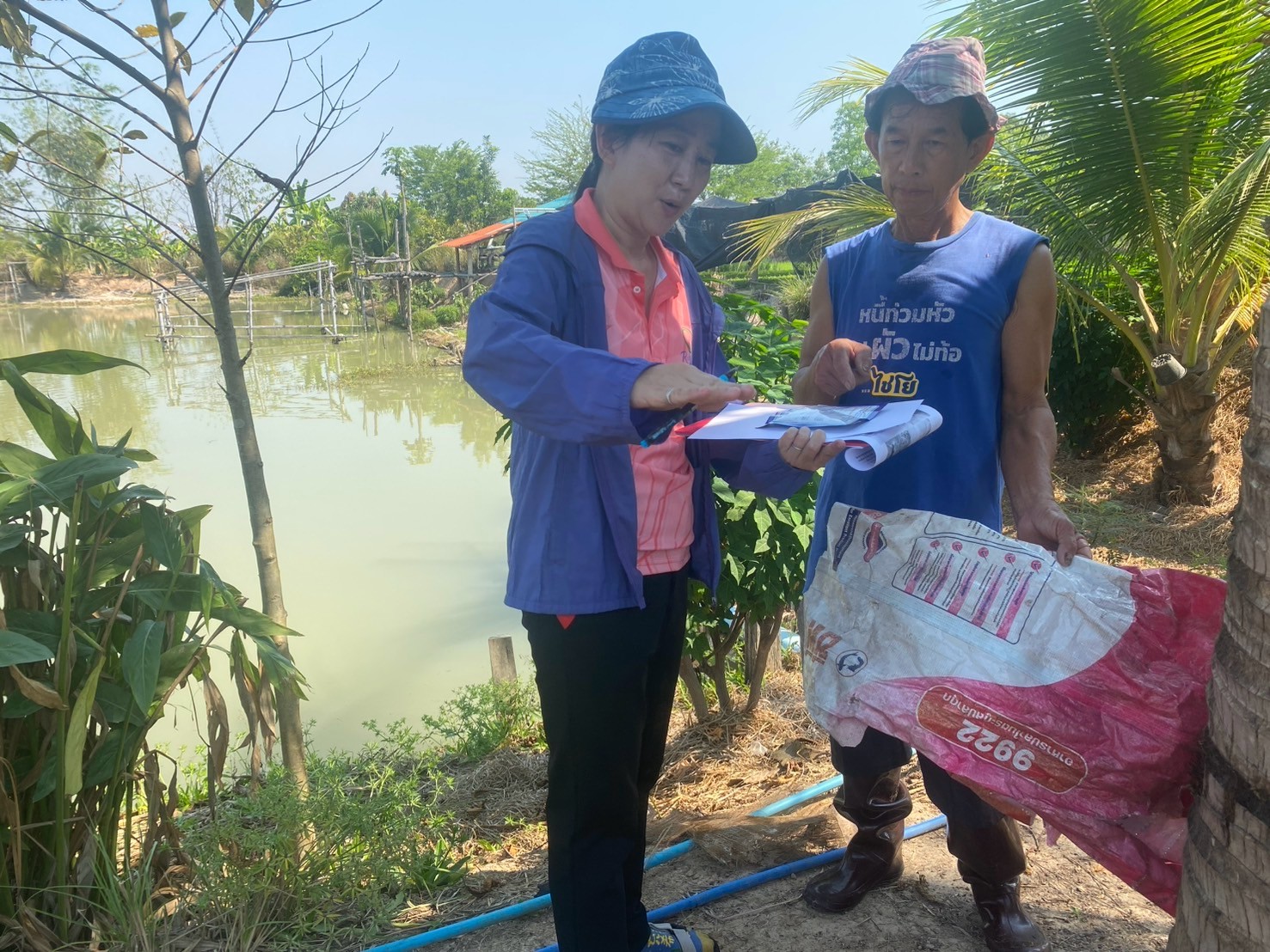 ตรวจติดตามฟาร์มอนุบาล ฟาร์มเพาะเลี้ยงสัตว์น้ำจืด ตามมาตรฐานสินค้าเกษตร มกษ.7436-2563 และมกษ.7438-2565
