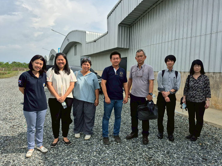 คณะเจ้าหน้าที่จากองค์กรความร่วมมือระหว่างประเทศของญี่ปุ่น (JICA Prelimnary Survey Team) ตามโครงการ 