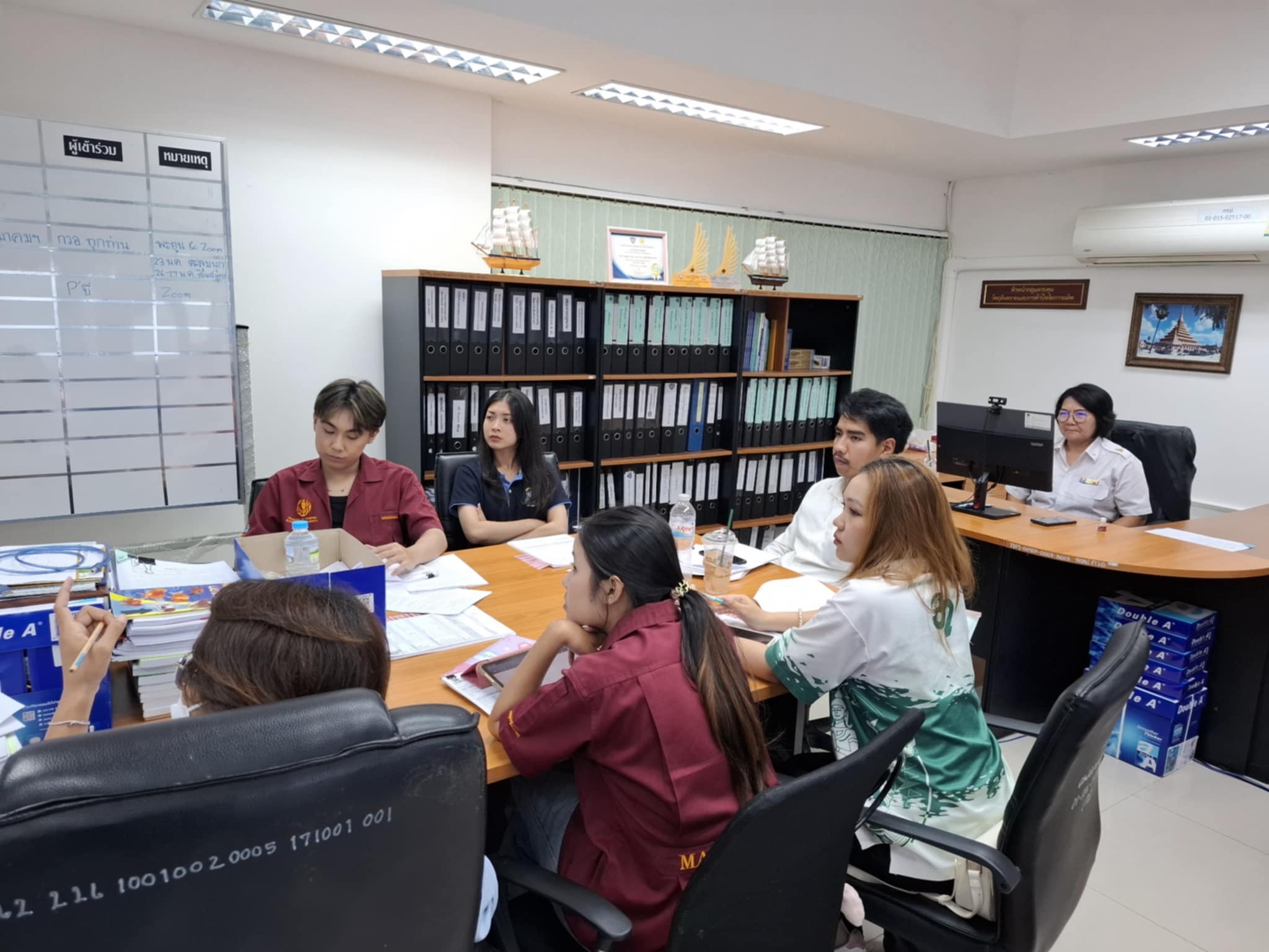  กลุ่มควบคุมวัตถุอันตรายและการค้าปัจจัยการผลิต นำเสนองานความรู้และข้อมูลการทำงานให้กับนิสิตฝึกงานฯ