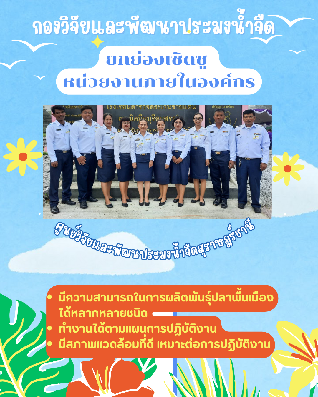 ยกย่องเชิดชูหน่ายงานภายในองค์กร..คลิก
