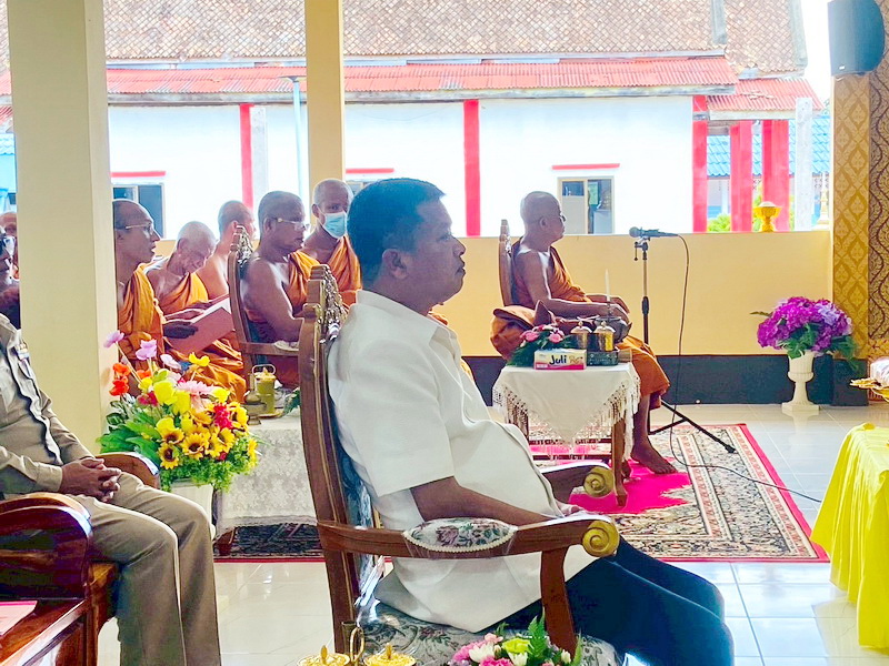 ร่วมพิธีสวดเจริญพระพุทธมนต์ ณ วัดสุภาษิตาราม อ.ปากพะยูน จ.พัทลุง