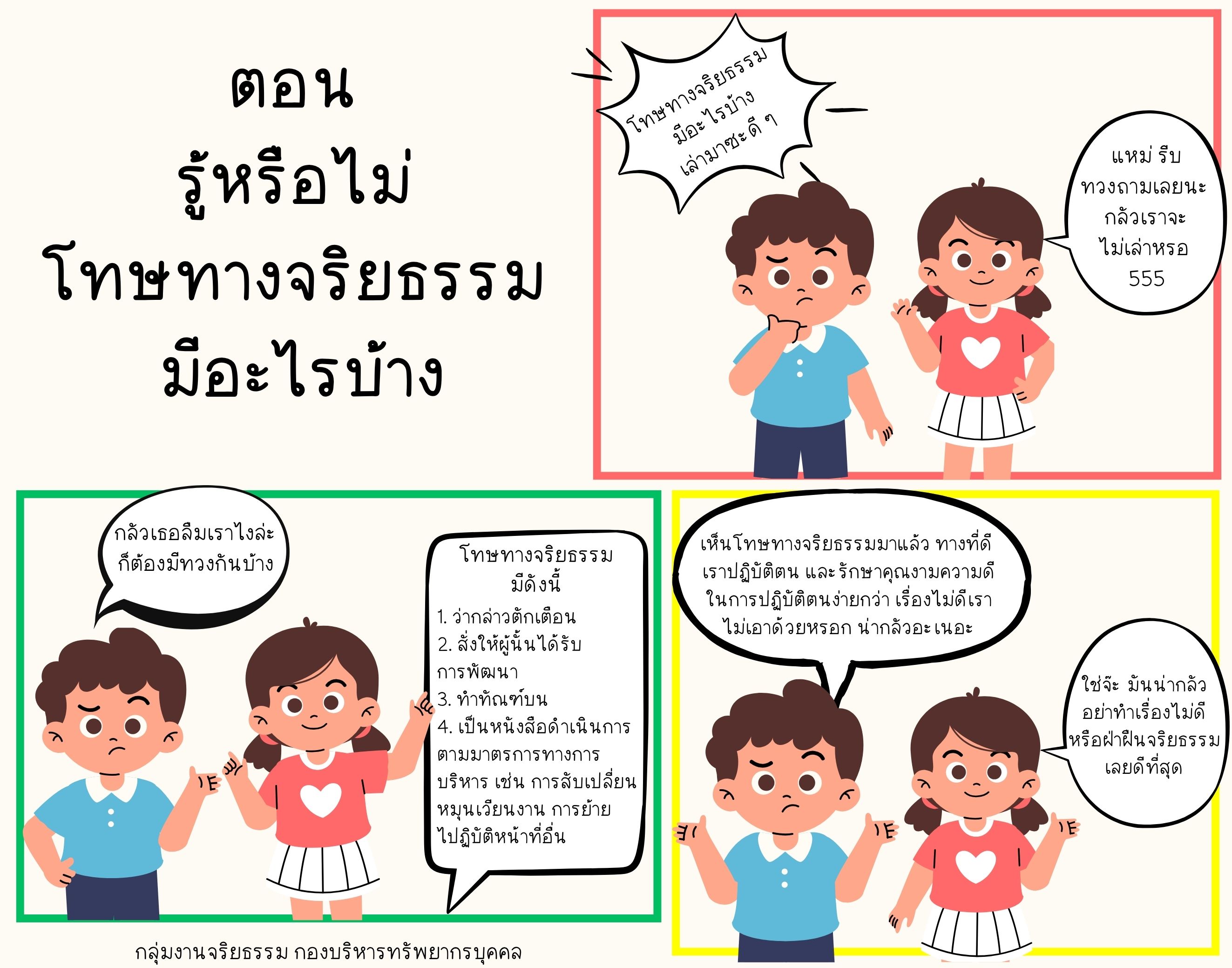 HR อาสามาบอก : ตอน รู้หรือไม่ โทษทางจริยธรรมมีอะไรบ้าง