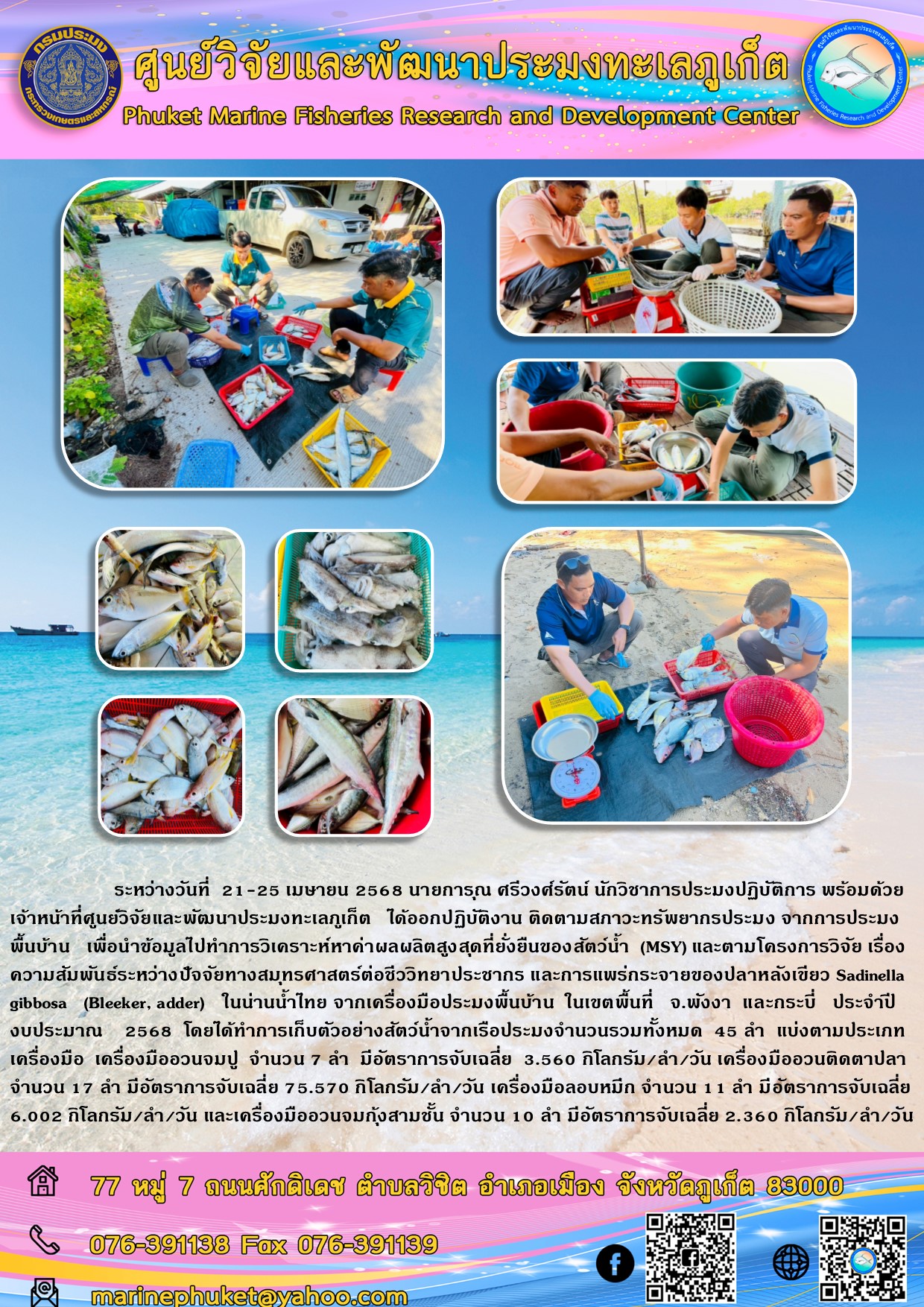 ระหว่างวันที่ 21-25 เมษายน 256