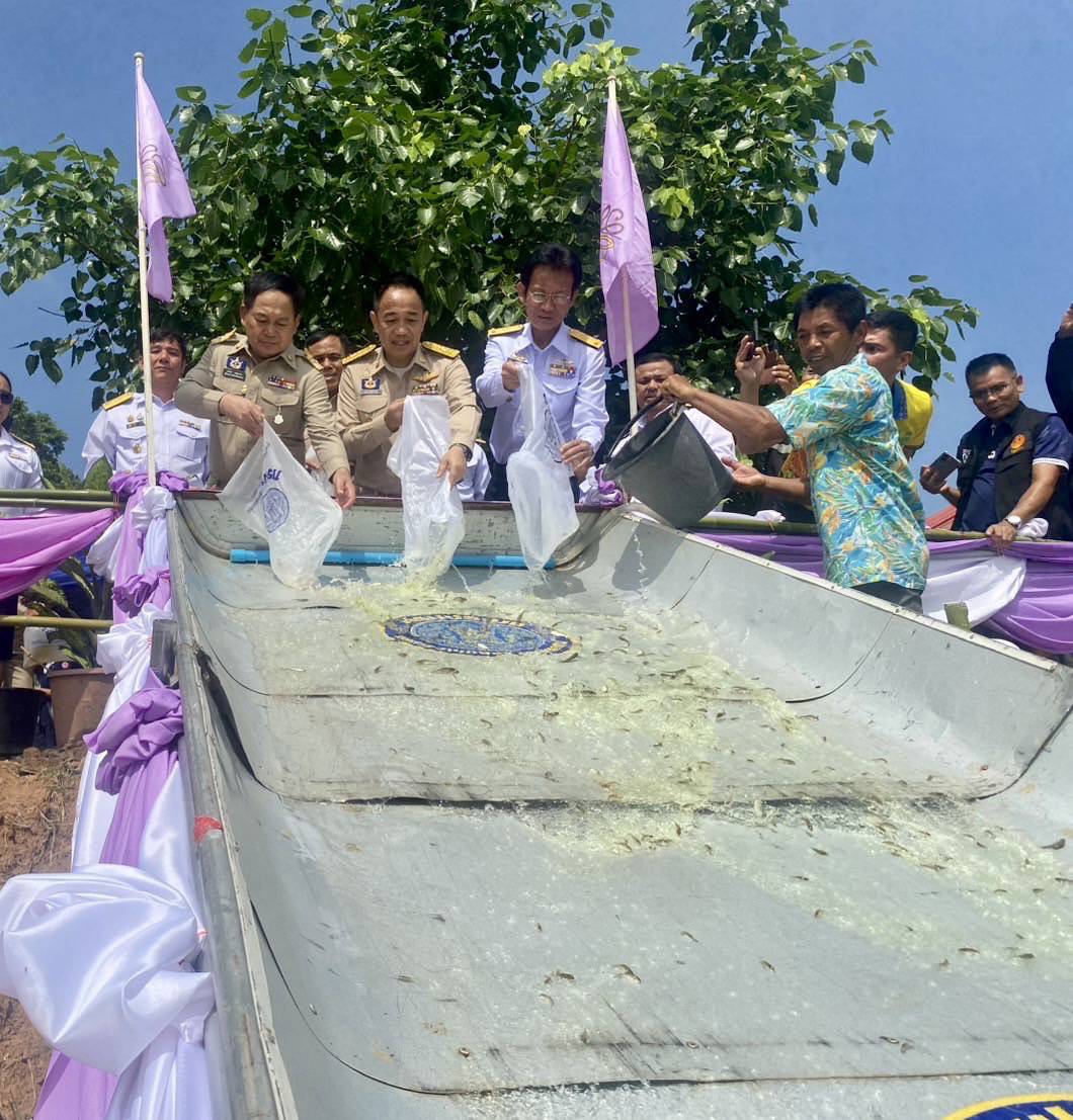 ร่วมพิธีปล่อยพันธุ์สัตว์น้ำเพื่อเฉลิมพระเกียรติและถวายเป็นพระราชกุศลแด่ สมเด็จพระนางเจ้าสุทิดา พัชรสุธาพิมลลักษณ พระบรมราชินี เนื่องในโอกาสวันเฉลิมพระชนมพรรษา 47 พรรษา วันที่ 3 มิถุนายน 2568 ณ แหล่งน้ำสาธารณะหนองข่าลิ้น อำเภอบ้านไผ่ จังหวัดขอนแก่น
