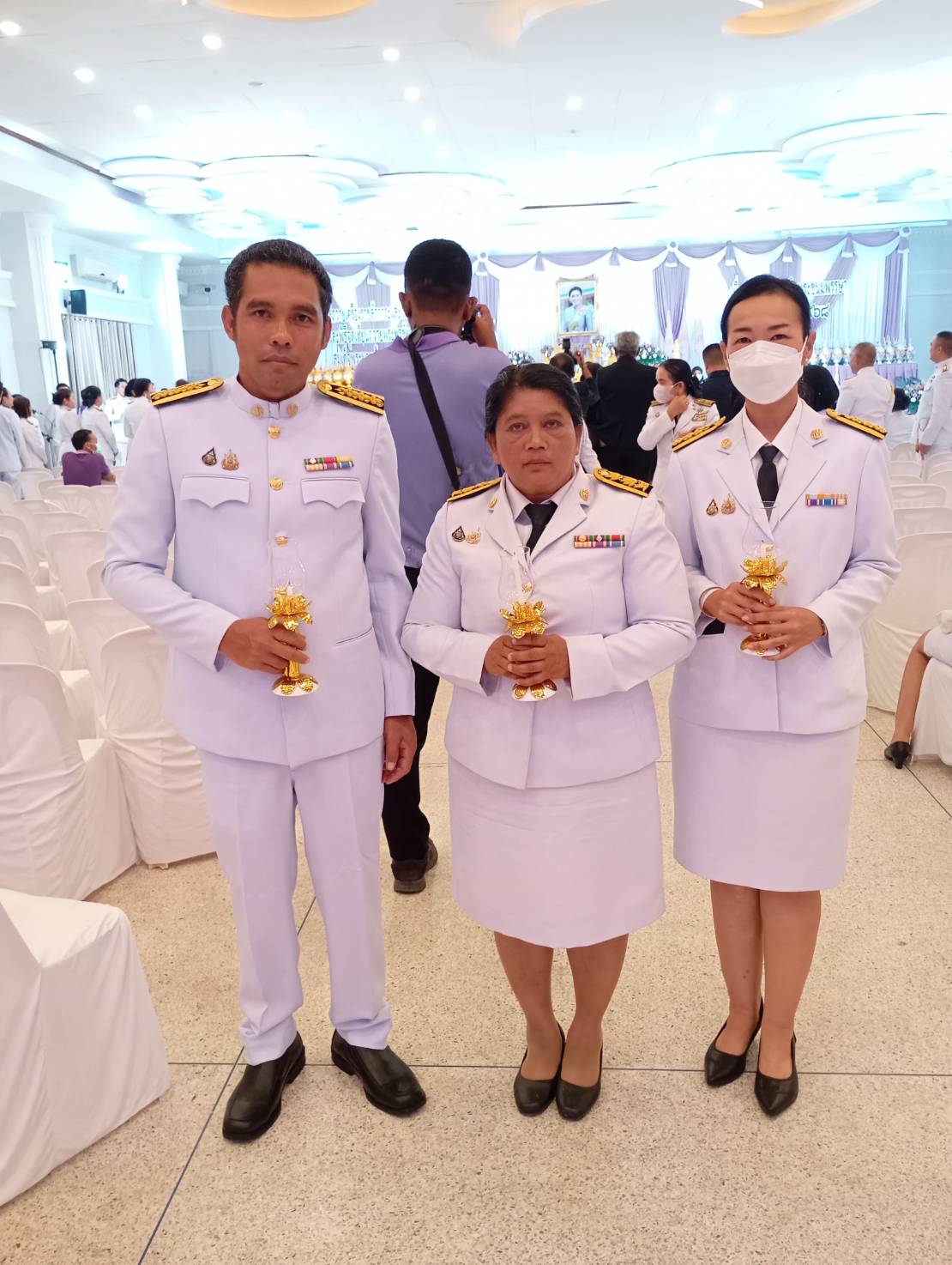 พิธีถวายเครื่องราชสักการะ และวางพานพุ่ม ถวายพระพรชัยมงคล เนื่องในวันเฉลิมพระชนมพรรษา สมเด็จพระนางเจ้าฯ พระบรมราชินี 3 มิถุนายน 2568