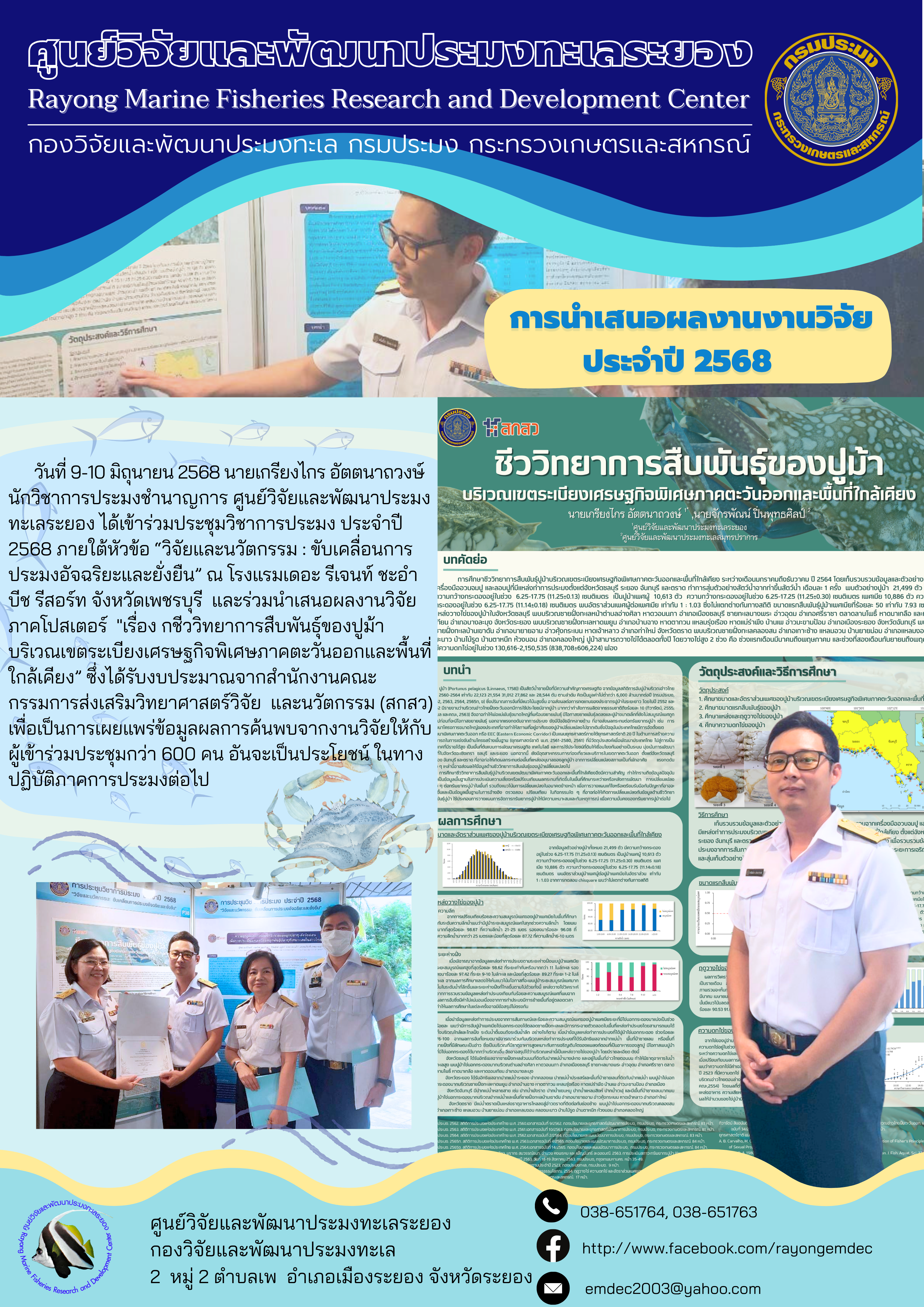 การนำเสนอผลงานงานวิจัย ประจำปี 2568