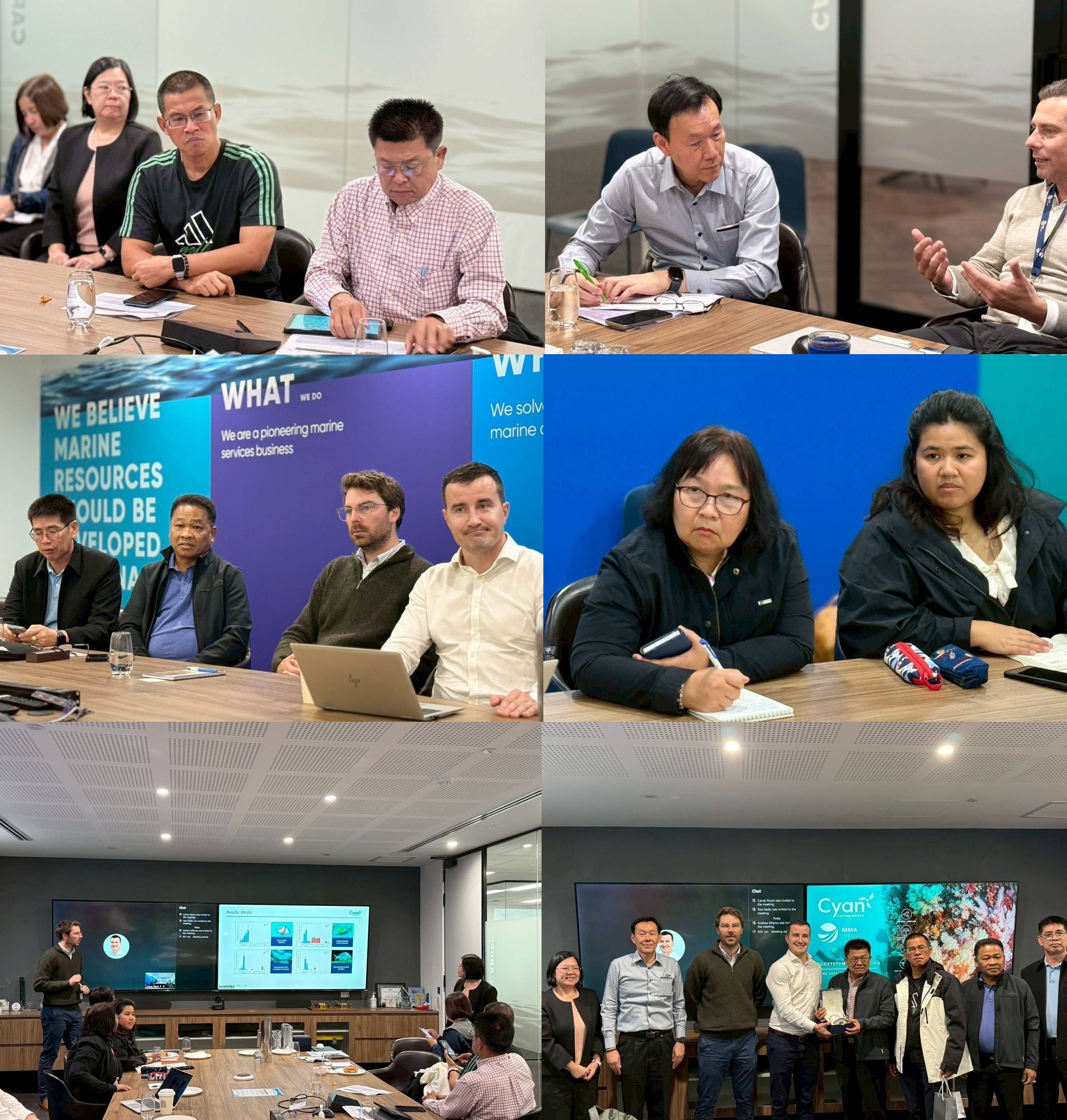 เข้าร่วมรับฟังการบรรยายเเละเเลกเปลี่ยนความคิดเห็นเกี่ยวกับเเนวทางการใช้ประโยชน์จากขาเเท่นขุดเจาะน้ำมันที่ปลดระวางเเล้ว