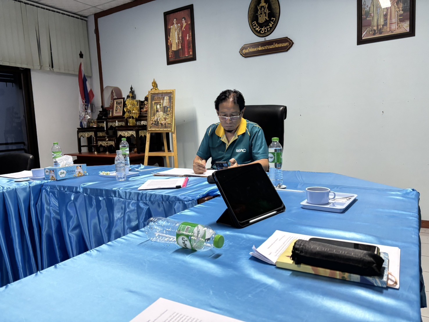 รองอธิบดีกรมประมงเป็นประธานการประชุมเพื่อเตรียมความพร้อมการลงพื้นที่ของคณะกรรมาธิการเกษตรและสหกรณ์ สภาผู้แทนราษฎร 