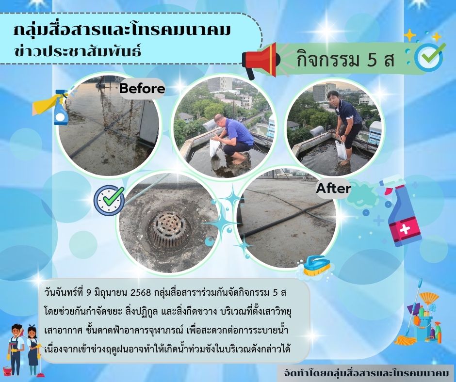 กิจกรรม 5 ส ประจำเดือนมิถุนายน 2568