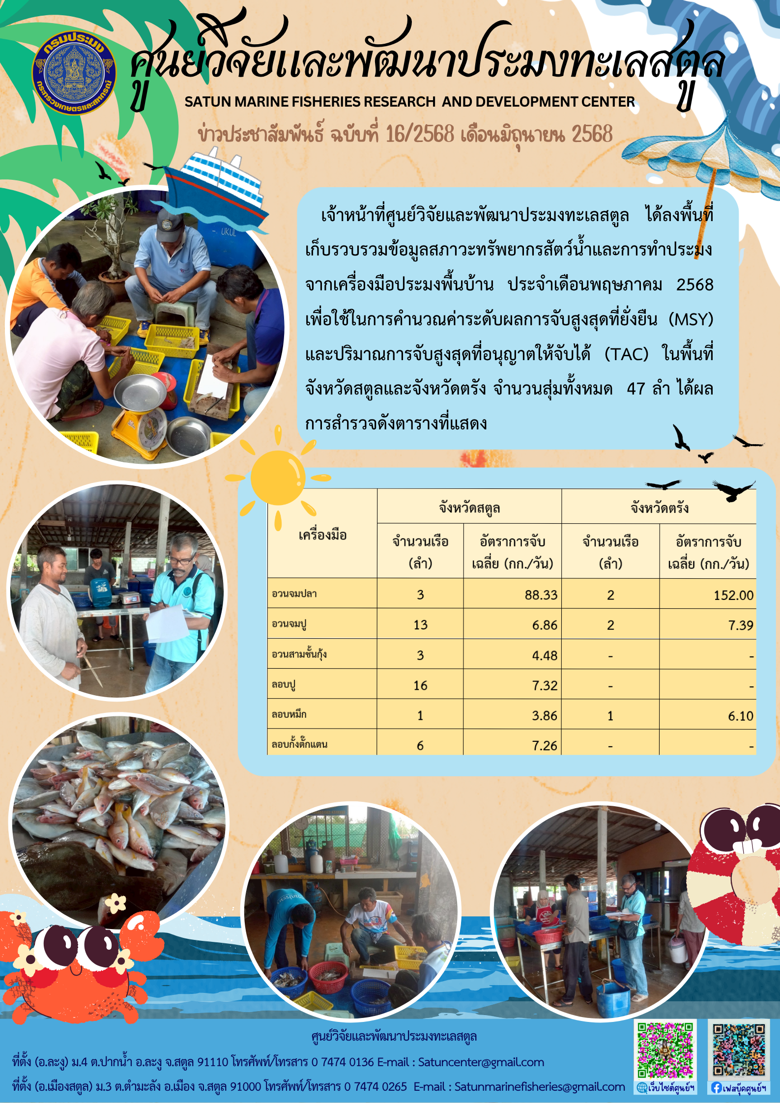 ข่าวประชาสัมพันธ์ ฉบับที่ ๑๖/๒๕๖๘ ประจำเดือนมิถุนายน ๒๕๖๘..คลิก