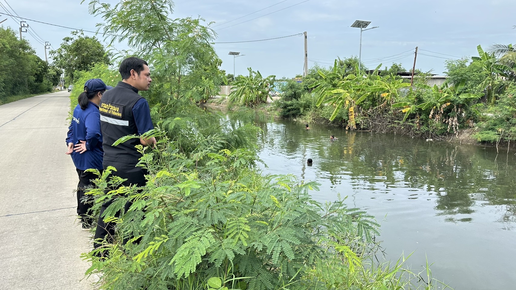 (อ.บางบัวทอง) ตรวจปราบปรามผู้ทำการประมงผิดกฎหมาย