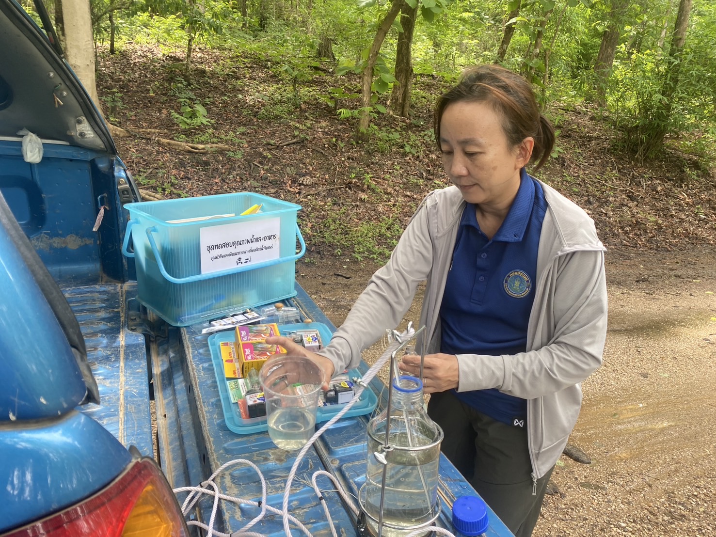 โครงการยกระดับคุณภาพมาตรฐานสินค้าเกษตร กิจกรรมหลักพัฒนาคุณภาพสินค้าประมงสู่มาตรฐาน กิจกรรมย่อยเฝ้าระวังคุณภาพสิ่งแวดล้อมจากแหล่งน้ำธรรมชาติ