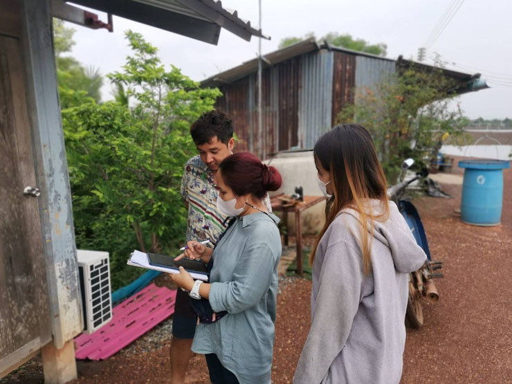 เจ้าหน้าที่ฝ่ายงานตรวจรับรองมาตรฐานฟาร์มสัตว์น้ำของศพช.ฉะเชิงเทรา เข้าตรวจประเมินฟาร์มเพาะเลี้ยงสัตว์น้ำเพื่อการรับรองมาตรฐานฟาร์มเพาะเลี้ยงสัตว์น้ำที่ดี (GAP) ระหว่างวันที่ ๑๔ - ๓๐ มิถุนายน พ.ศ. ๒๕๖๘